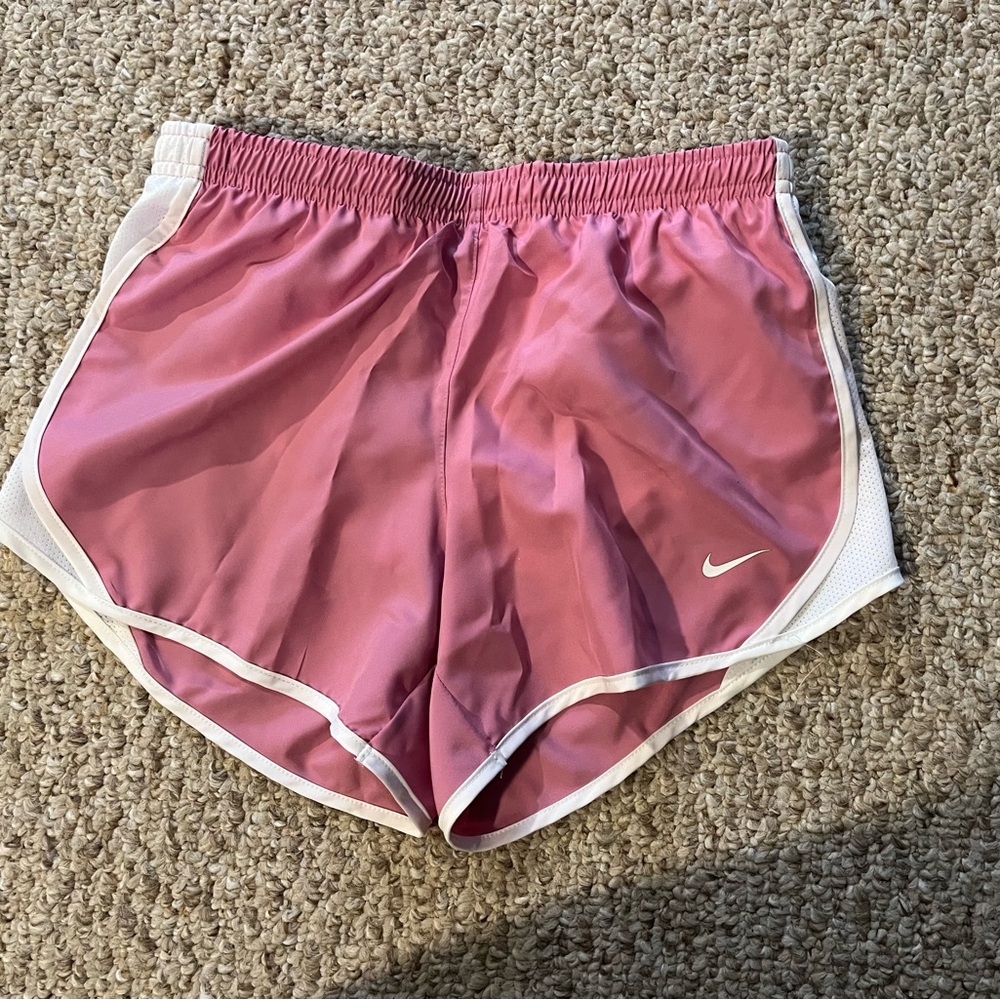 Nike Women's Athletic Shorts in Pink and White